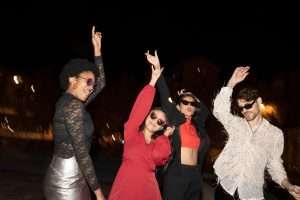 Manhattan girls night out dancing