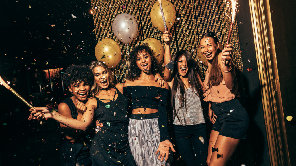 Birthday girls celebrating with male Stripper Entertainment NYC 