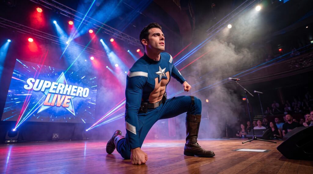 Superhero Male Stripper NYC Superhero Male Stripper NYC