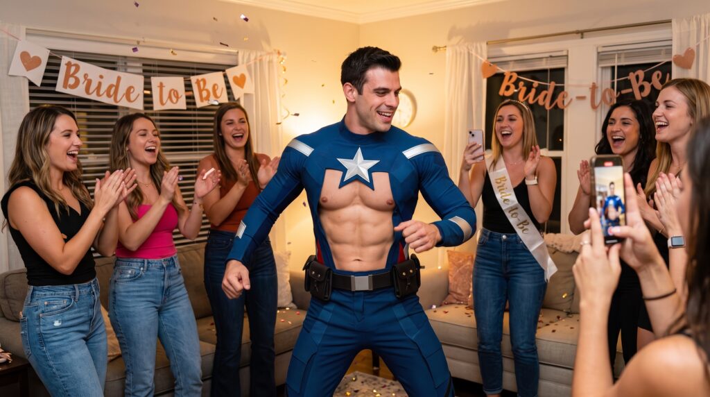 Superhero Male Stripper NYC hire now Superhero Male Stripper NYC hire now