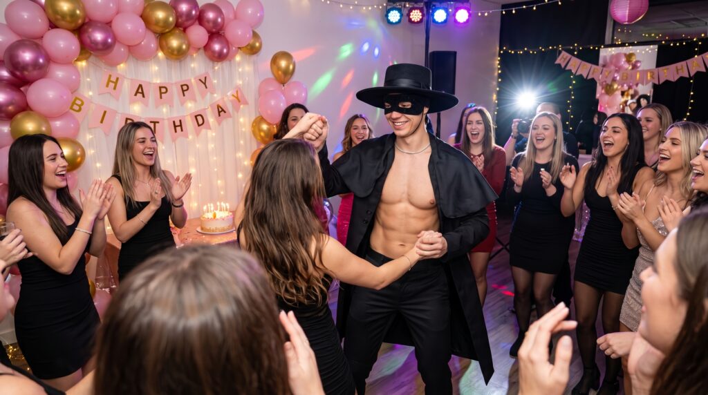 Zorro Male Stripper NYC hireParty Performer Zorro Male Stripper NYC hireParty Performer