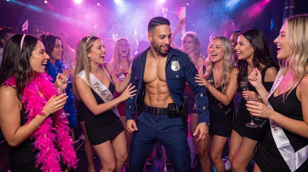 police stripper performance Sexy Police Performer for Bachelorette Party
