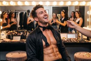 NYC Male Dancer Backstage Before Bachelorette Show (1)